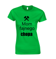 mom fajnego chopa koszulka damska dla par zielona.png