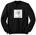 BLUZA CREWNECK z nadrukiem fake art medusa 
 czarny przod (1).jpg