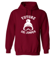 FUTURE SKI JUMPER BLUZA Z KAPTUREM Z NADRUKIEM SKOKI NARCIARSKIE bordowa.png