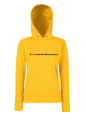 bluza z kapturem damska #STOPMOWIENIENAWIŚCI z nadrukiem żółta.png
