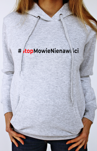 Bluza z kapturem damska #StopMowieNienawiści