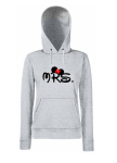 Bluza z kapturem damska MRS uszy dla par zakochanych dla niej walentynki