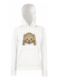 bluza z kapturem damska best FRIENDS forever monkey biała.png