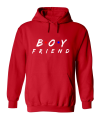 BOYFRIEND bluza z kaptuem z nadrukiem męska dla par zakochanych dla niego czerwona.png