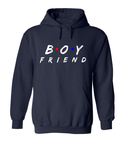 Bluza z kapturem BOYFRIEND dla par zakochanych dla niego na walentynki