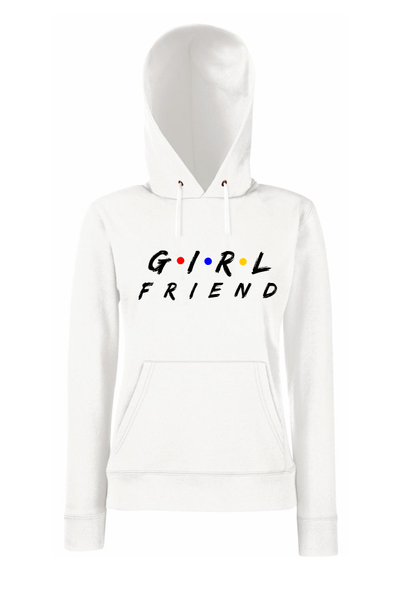 girlfriend bluza z kapturem damska dla par zakochanych dla niej biała.png