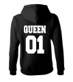 queen 01 bluza z kapturem damska dla par zakochanych walentynkowa czarna.png