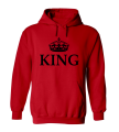 korona KING bluza z kapturem męska dla par zakochanych dla niego czerwona.png