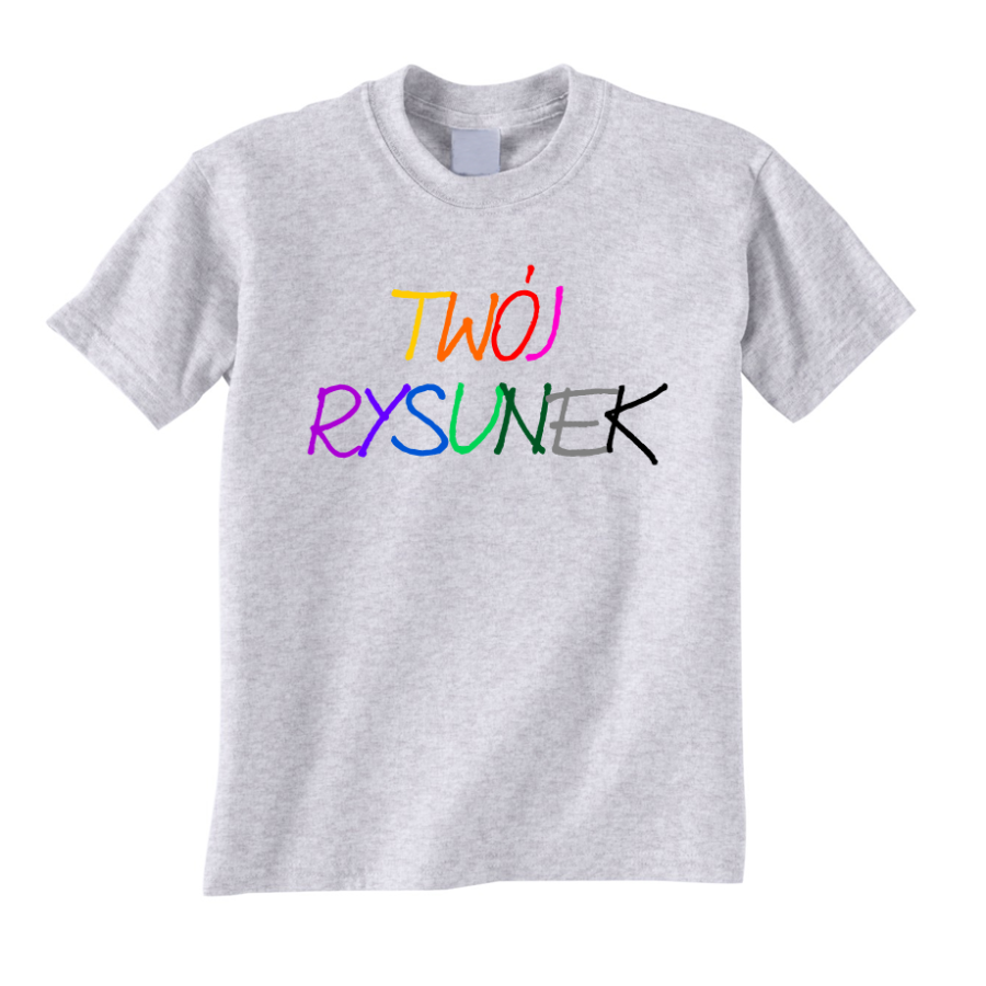 koszulka z własnym rysunkiem nadrukiem grafika logo szara.png