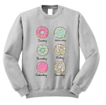 Bluza z nadrukiem DONUTS pączki