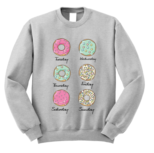Bluza z nadrukiem DONUTS pączki