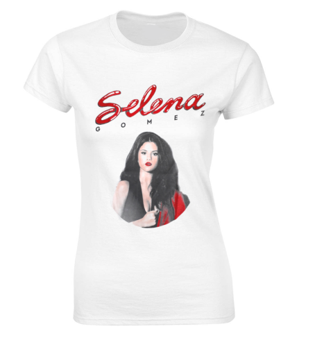 Koszulka damska SELENA GOMEZ selenators z nadrukiem zdjęciem Seleny biała