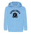 Bluza dziecięca z kapturem SUPER CÓRKA z nadrukiem błękitna.png