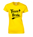 TEAM BRIDE magic koszulka damska z nadrukiem na wieczór panieński żółta.png