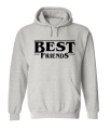 bluza z kapturem BEST FRIENDS logo dla przyjaciółki przyjaciółek przyjaciół szara.png
