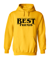 bluza z kapturem BEST FRIENDS logo dla przyjaciółki przyjaciółek przyjaciół żółta.png
