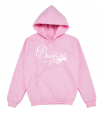 bluza damska z kapturem BEAUTY dla niej dla par zakochanych walentynkowa pudroworóżowa.png