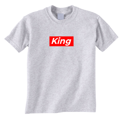 Koszulka KING pasek dla par zakochanych dla niego