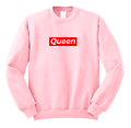 bluza damska QUEEN pasek dla par zakochanych dla niej walentynki pudroworóżowa.png
