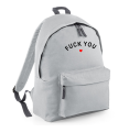 FUCK YOU plecak do szkoł duży pojemny z nadrukiem szara.png