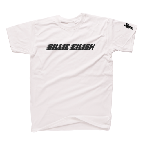 Koszulka BILLIE EILISH napis logo biała rozmiar S