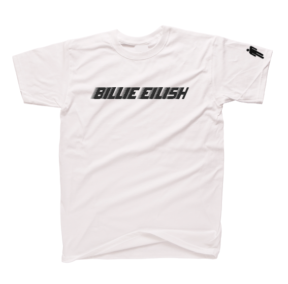 koszulka BILLIE EILISH napis logo biała.png