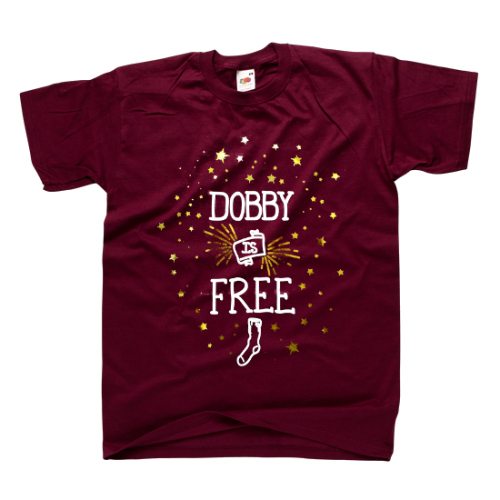 Koszulka DOBBY IS FREE elf Harry Potter potterheads zgredek z nadrukiem POTTEROPROMOCJA