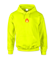 bluza z kapturem FIRE EMOJI emotka ogień neon żółta.png