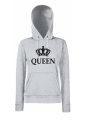 korona QUEEN bluza z kapturem damska dla par zakochanych dla niej szara.png