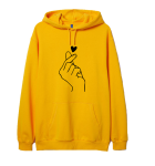 Bluza z kapturem DŁOŃ SERCE hand heart kangurka kawaii kpop