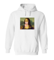 bluza z kapturem MONA LISA lizak fake śmeszne kangurka biała.png