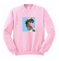 bluza DAWID MICHAŁ ANIOŁ RZEŹBA guma fake śmeszne crewneck pudroworóżowy.png