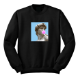 bluza DAWID MICHAŁ ANIOŁ RZEŹBA guma fake śmeszne crewneck czarna.png