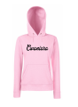 BLUZA Z KAPTUREM DAMSKA CWANIARA dla par zakochanych dla niej walentynki pudroworóżowa.png