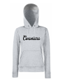BLUZA Z KAPTUREM DAMSKA CWANIARA dla par zakochanych dla niej walentynki szara.png