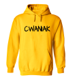 CWANIAK bluza dla par zakochanych dla niego z kapturem żółta.png