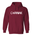 CWANIAK bluza dla par zakochanych dla niego z kapturem bordowa.png