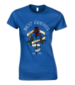 koszulka BEST FRIEND róża dla najlepszej przyjaciółki przyjaźni damska bluzka niebieska.png
