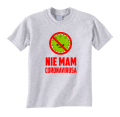 nie mam coronavirusa koszulka z nadrukiem szara.png