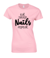 koszulka eat sleep nails repeat paznokcie beauty damska dla kosmetyczki pudroworóżowa.png