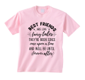 koszulka BEST FRIENDS ARE LIKE FAIRY TAILS dla przyjaciółek przyjaciół z nadrukiem napisami na prezent pudroworóżowa.png