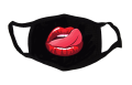 czarna maseczka chigieniczna z nadrukiem sexy lips.png