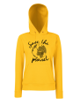 bluza z kapturem damska z nadrukiem save the planet ekologia planeta żółta.png