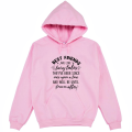 bluza z kapturem damska BEST FRIENDS ARE LIKE FAIRY TALES dla przyjaciół przyjaźni z napisami nadrukiem na prezent kangurka pudrowy hoodie przod.png