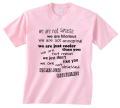 koszulka WE ARE JUST BEST FRIENDS dla przyjaciół przyjaciółek śmieszna zabawna z nadrukiem napisami na prezent pudrowy przod.png