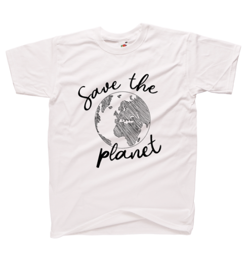 Koszulka z nadrukiem SAVE THE PLANET środowisko ekologia natura planeta unisex