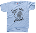 koszulka z nadrukiem SAVE THE OCEANS ekologia żółw ocean planeta sky przod.png