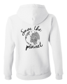 bluza z kapturem damska SAVE THE PLANET ekologia planeta środowisko z nadrukiem bialy tyl.png
