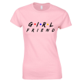 girlfriends koszulka damska dla par zakochanych dla niej prezent walentynki pudrowy przod.png