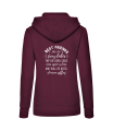 bluza z kapturem damska BEST FRIENDS ARE LIKE FAIRY TALES dla przyjaciół przyjaźni z napisami nadrukiem na prezent kangurka bordo tyl.png